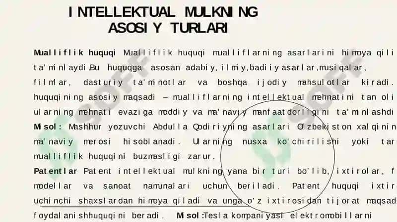 Intellektual mulk 8