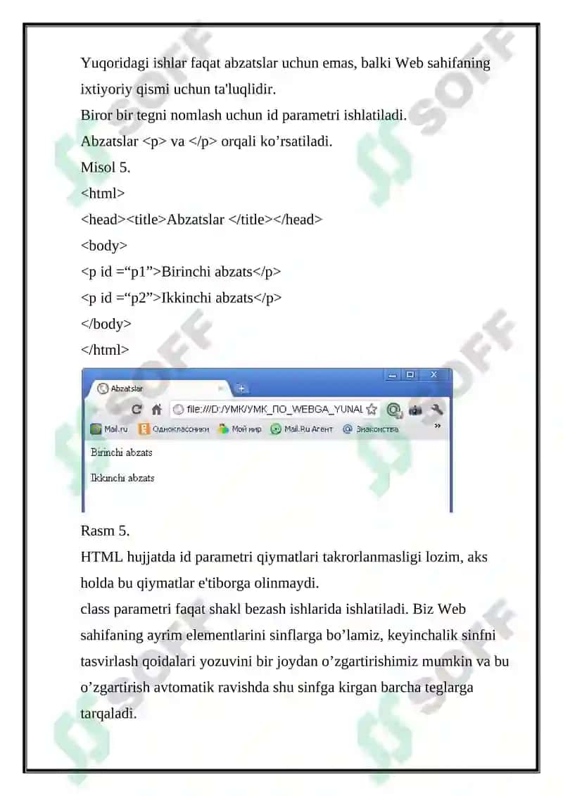 HTML DASTIRIDA “MEN SHIFOKORMAN” PORTFOLIOSINI YARATISH 8