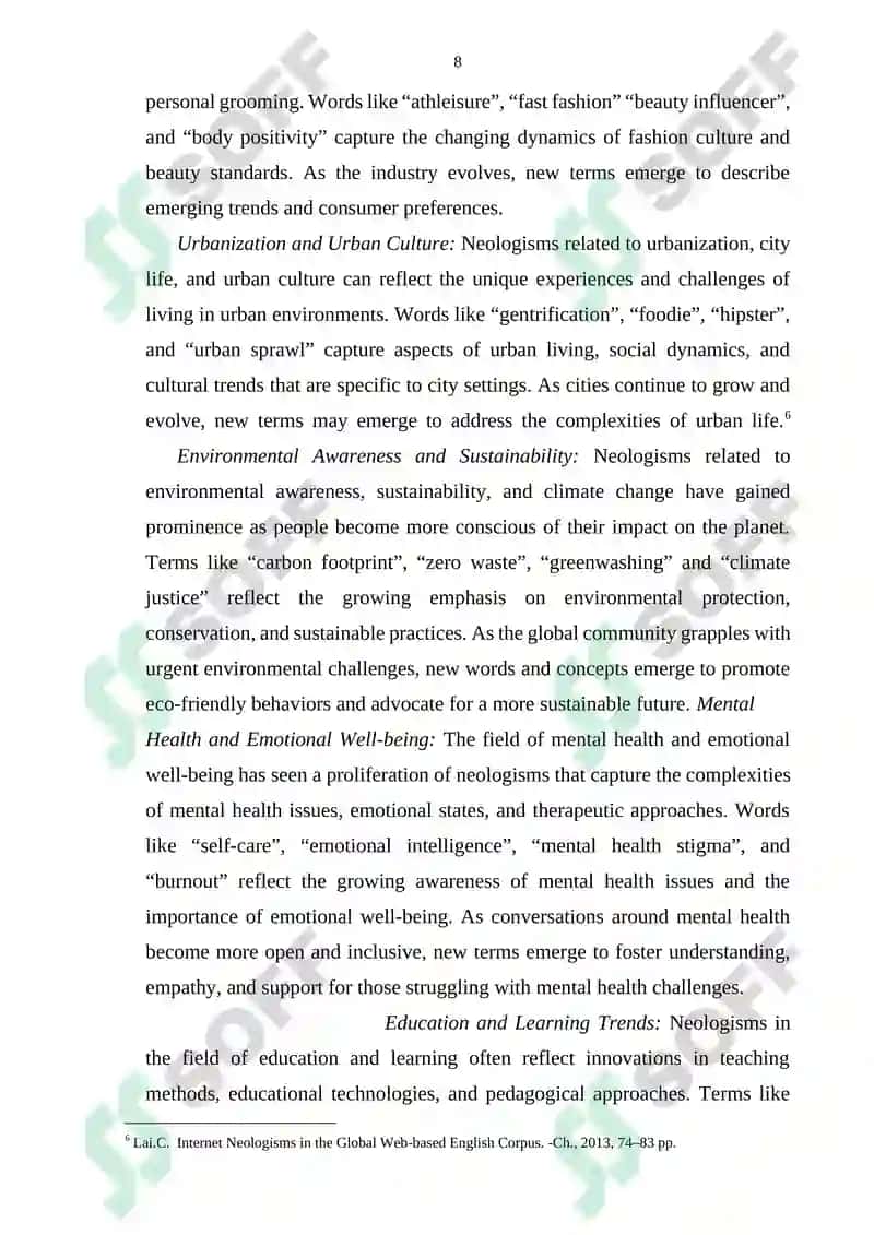 Neologisms Study Guide 8