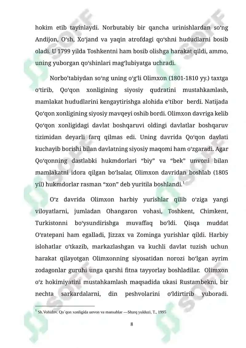 Qo'qon xonligi tarixi 8