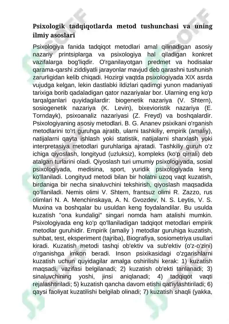 Psixologiya metodlari 8