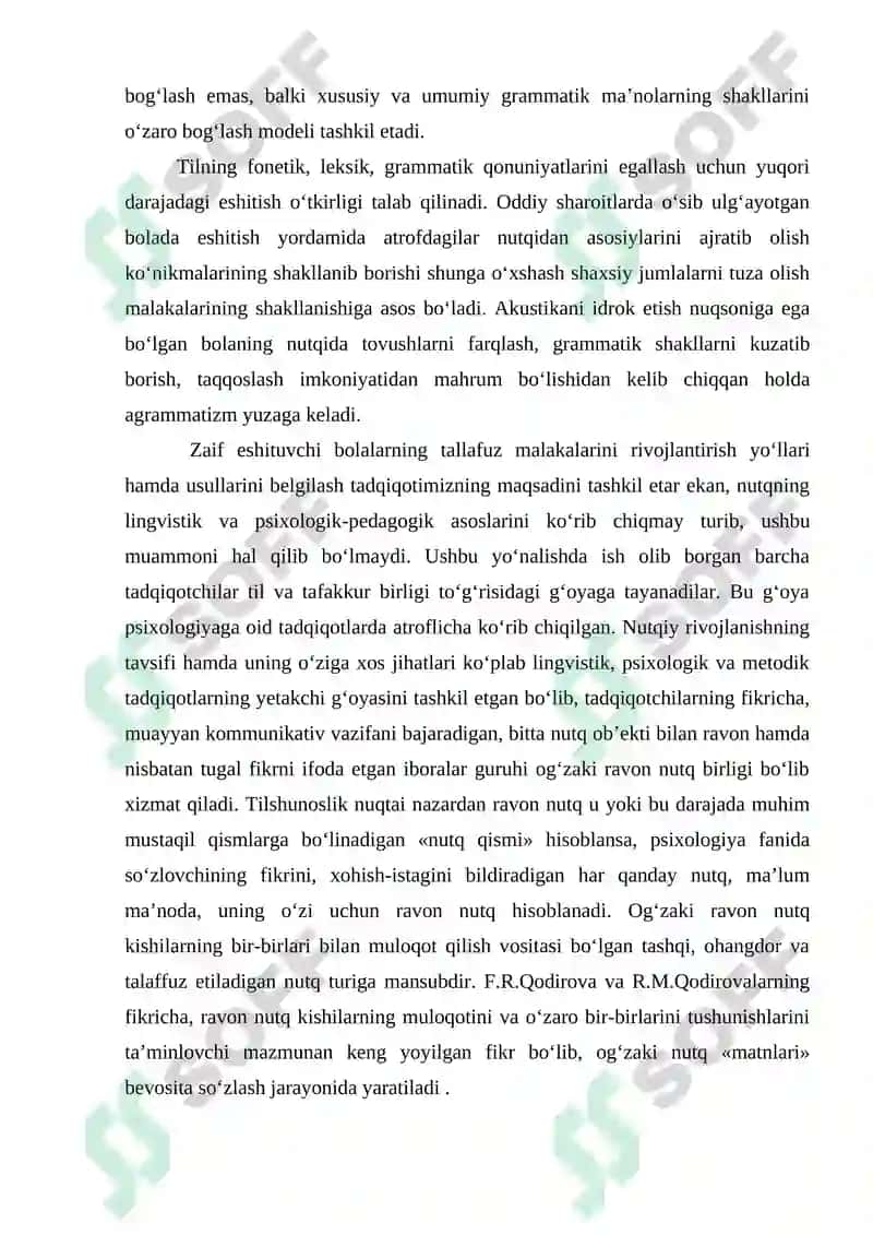 ESHITISH QOBILIYATI BUZILGAN BOLALARNI O'QITISHDA MAXSUS METODIKALAR 8