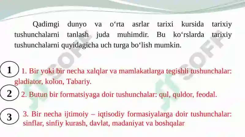 Tarix darslari 8