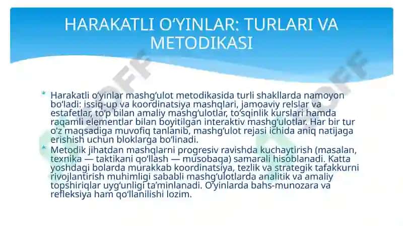 Kuchnirivojlantiruvchi milliy va harakatli o'yinlar 8