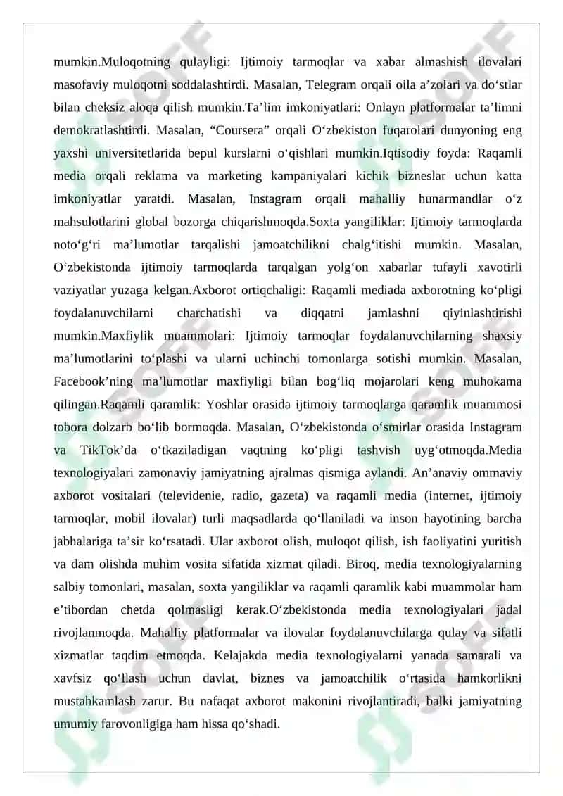 Media texnologiyalar kundalik hayotda 8