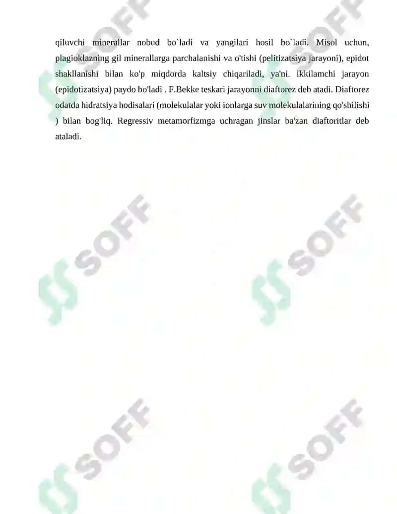 Metamorfizm sabablari 8