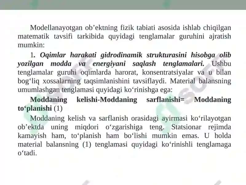 Matematik modellarni qurishning blokli tamoyili 8