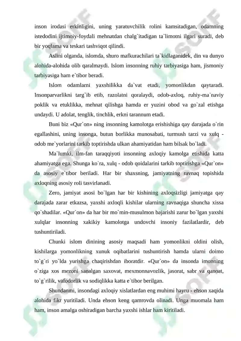Islom – Ma`rifat Dini 8