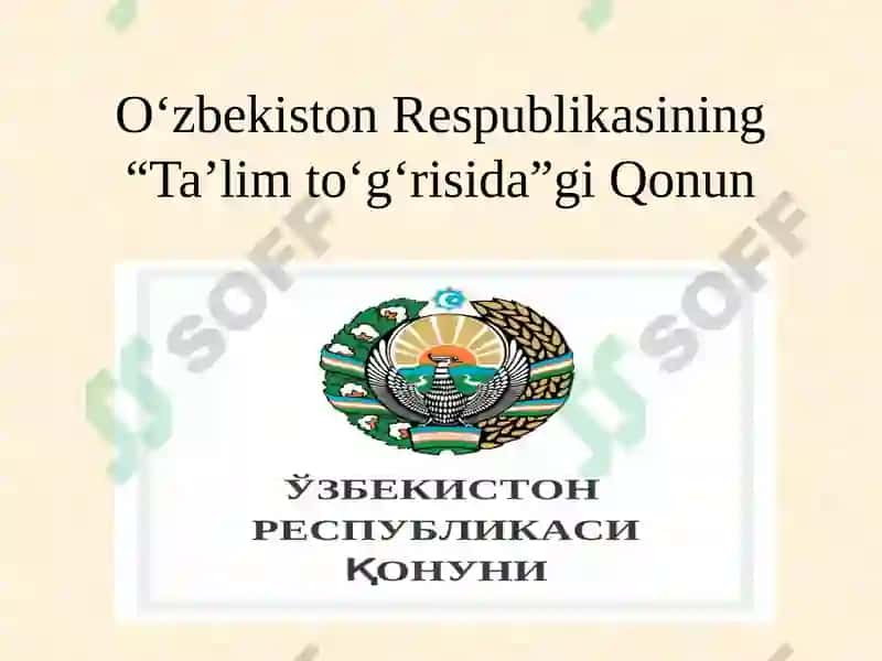 O’zbekiston Respublikasida ta’lim tizimini rivojlantirishning kontseptual asoslari 8