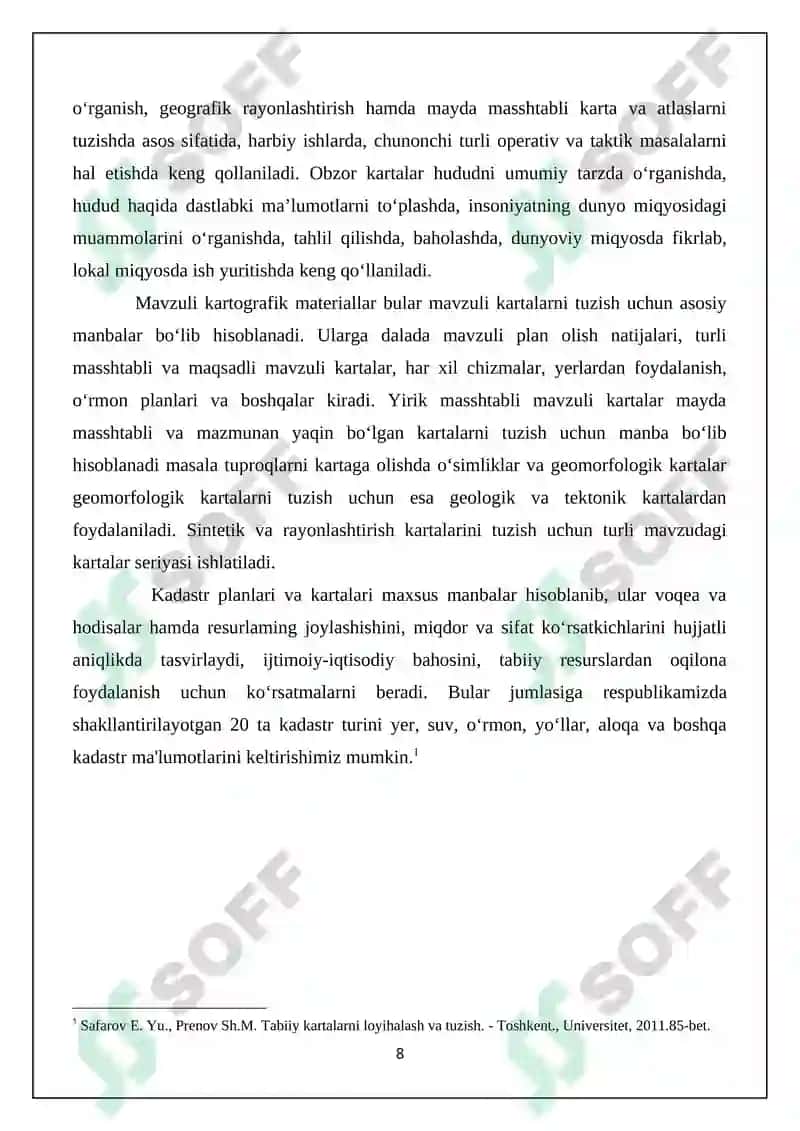 SANOAT ATLASLARNI LOYIHALASH VA DASTURINI TUZISH 8