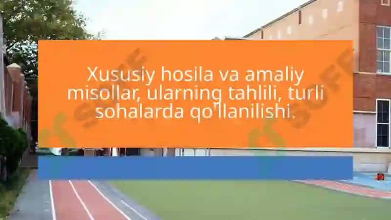 Xususiy hosila va yuqori tartibli differensiallar 8