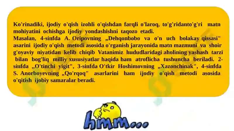 KITOBXONLIK FAOLIYATINI SHAKLLANTIRISH 8