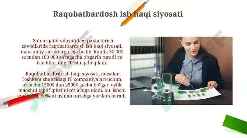 Ish Haqi Fondini Shakllantirish va Mehnatiga Haq To'lash 8