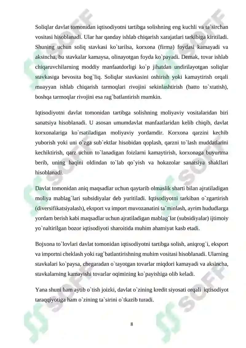 Davlatning iqtisodiy roli 8