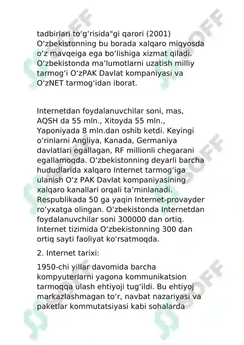 Internet shiddat bilan rivojlanishi: 2005-yillar 8