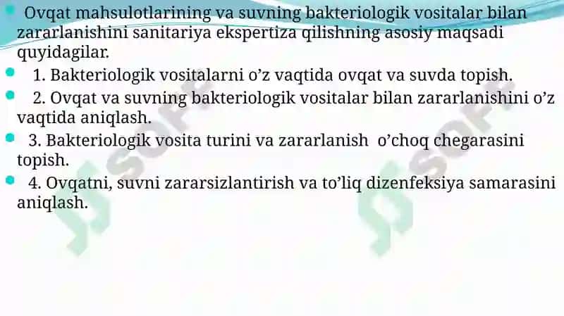 Bаkteriоlоgik (biоlоgik) Vositalar Bilan Zаrаrlаngan О’chоqdа Epidemiyagа Qаrshi Chora Tаdbirlаr 8