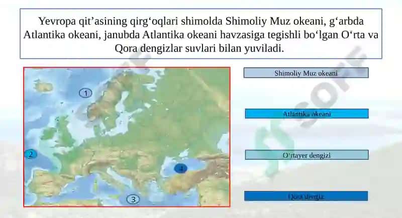 Yevropaning geografik oʻrni 8
