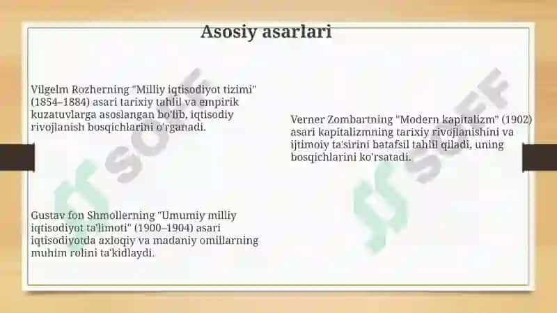 Germaniya tarixiy iqtisodiyot maktabi 8