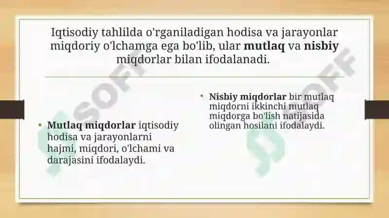 IQTISODIY TAHLILNING METODI VA USULLARI 8