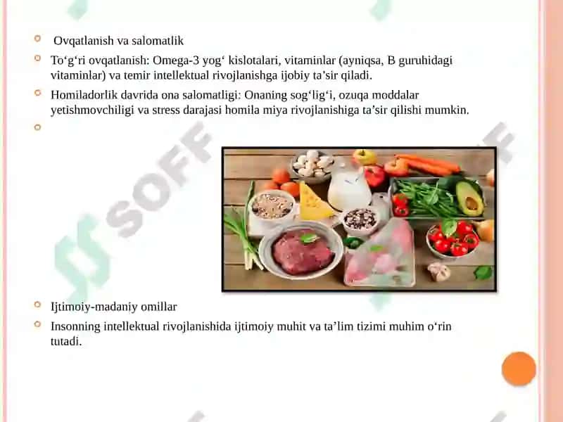 Intellektual rivojlanishning asosiy bosqichlari 8