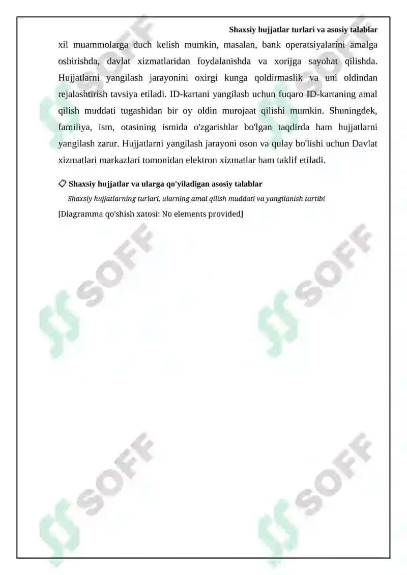 Shaxsiy hujjatlar turlari va asosiy talablar 8