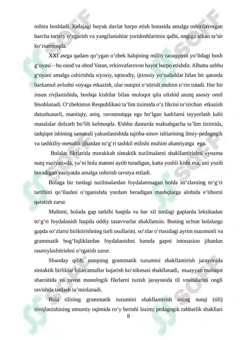 SAVOD O‘RGATISH DAVRIDA SINFDAN TASHQARI ISHLAR (“ALIFBE” BAYRAMI VA SHUNING KABILAR)NI UYUSHTIRISH 8
