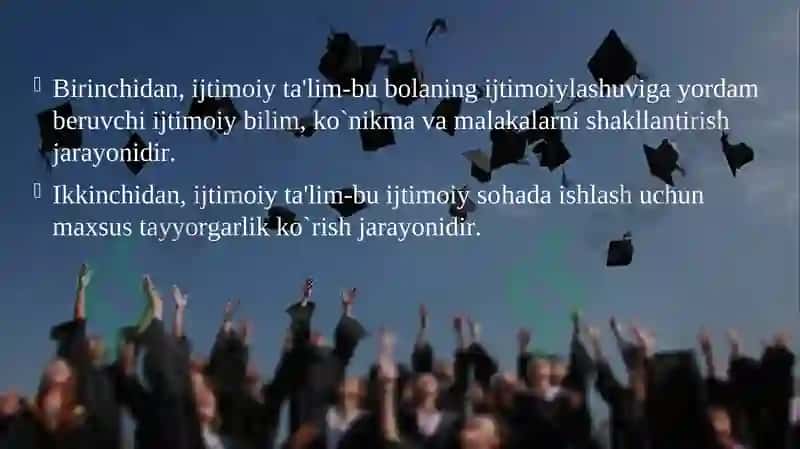 IJTIMOIY PEDAGOGIKANING KATEGORIYALARI VA MEXANIZMLARI 8