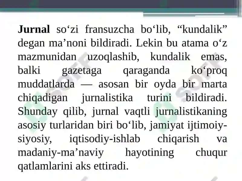 Меdiа sаvоdхоnlik vа ахbоrоt mаdаniyаti 8