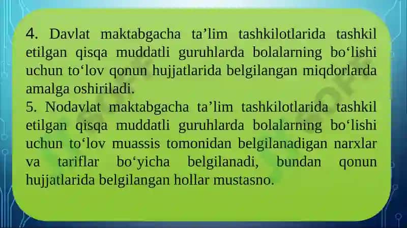 "Qisqa muddatli guruhlarda bolalarni maktabga tayyorlash" 8