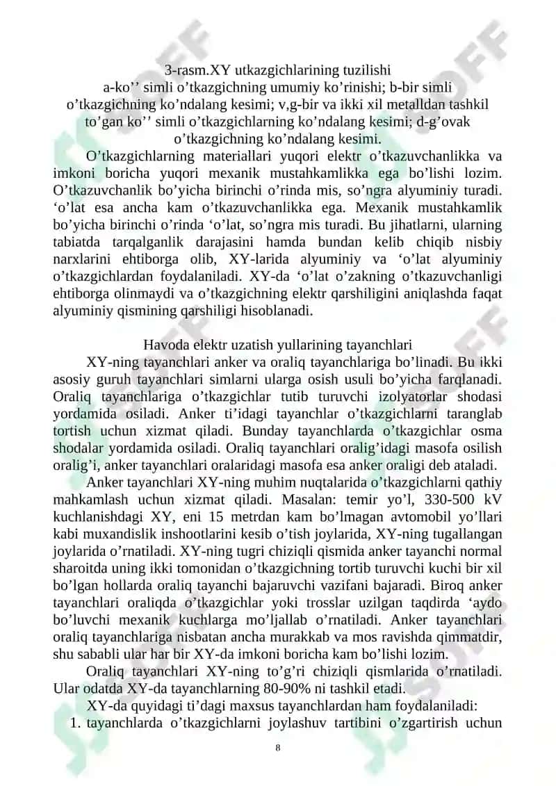 Elektr energiyani ishlab chiqish va uzatish 8