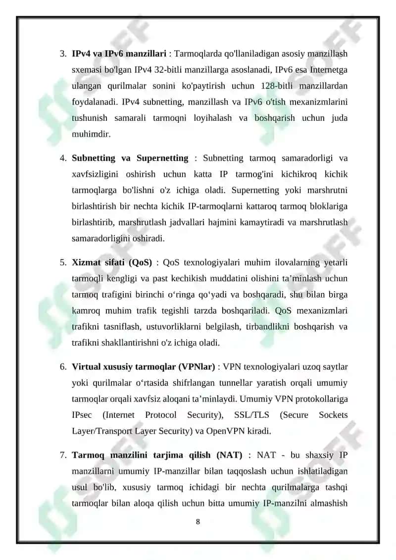 MULTIMEDIALI ALOQA TARMOQLARI 8