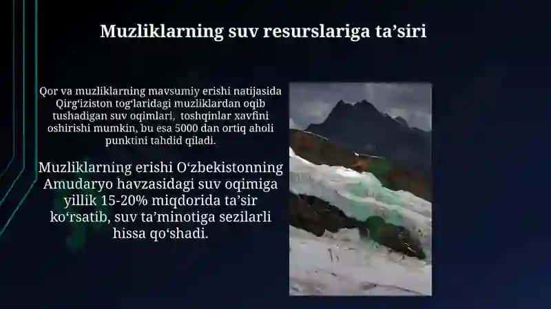 Muzliklarning dinamikasi 8