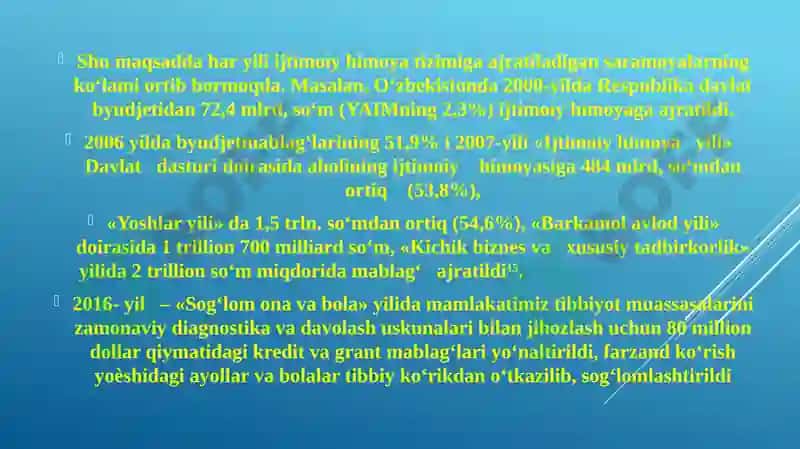 O’ZBEKISTONNING ENG YANGI TARIXI FANI 8