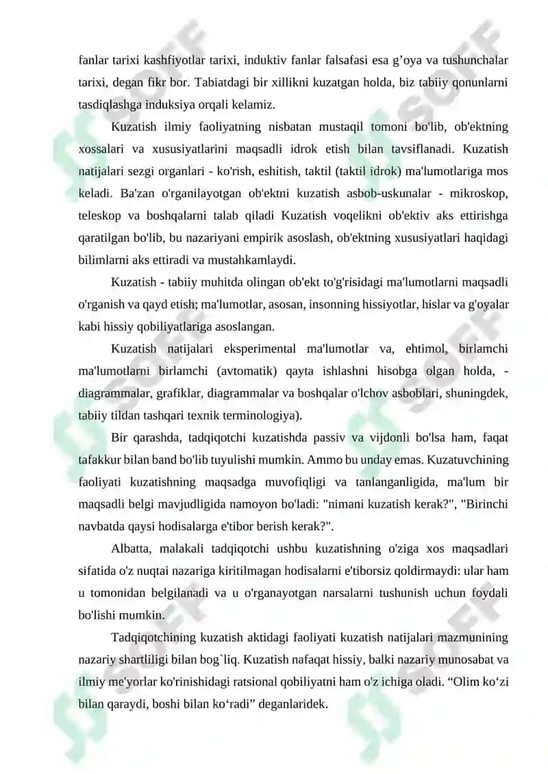 Ilmiy bilishning empirik darajasining shakllari va usullari 8