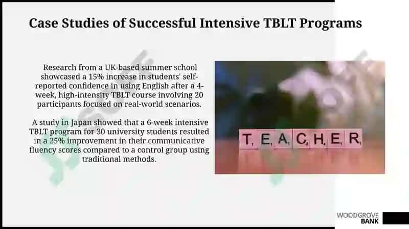 Task-based language teaching in intensive context 8
