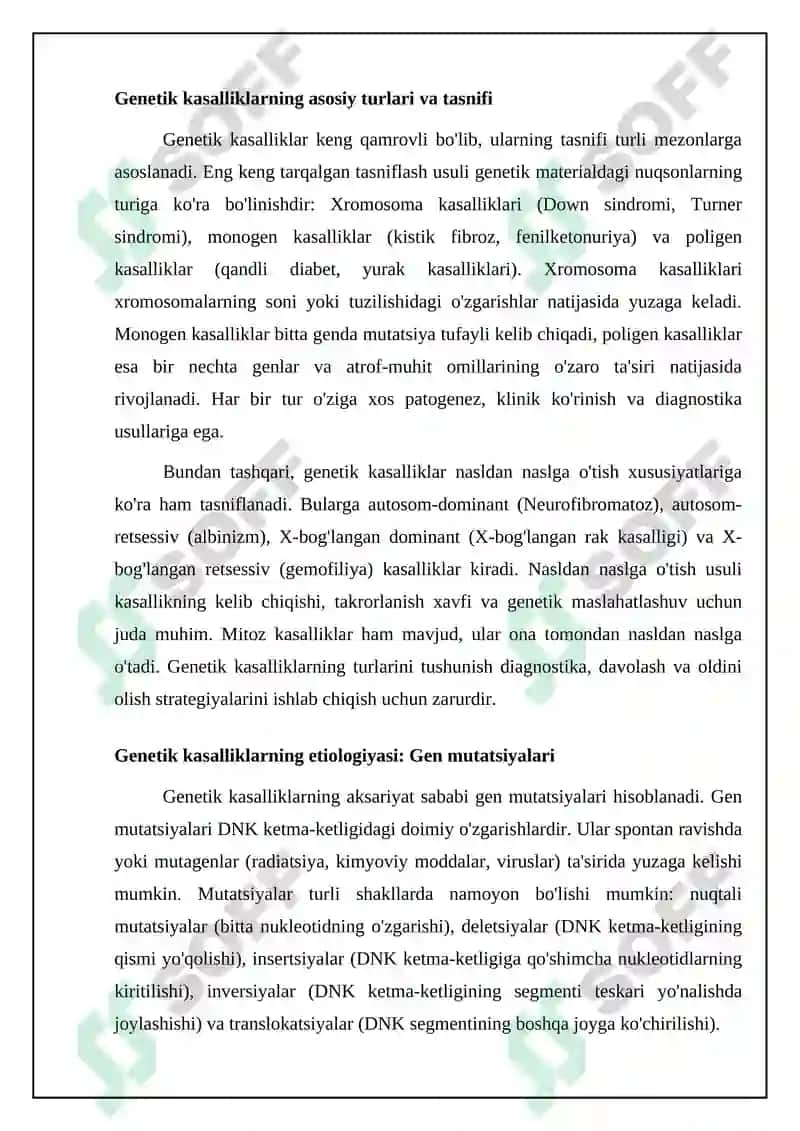 Genetik kasalliklarning molekulyar diagnostikasi asoslari 8