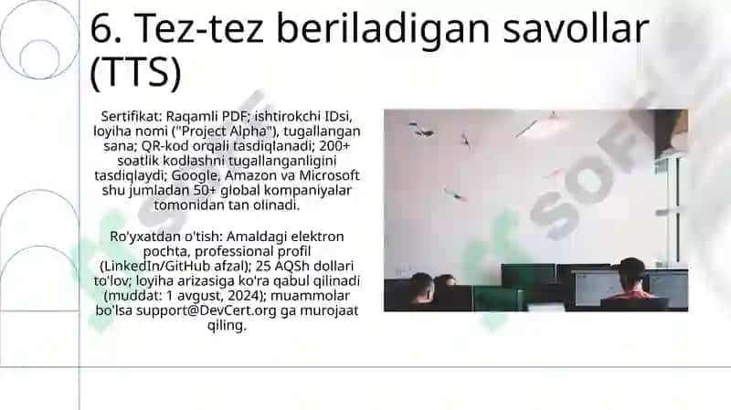 Bir million dasturchi loyihasida roʻyhatdan oʻtish va sertifikat olish 8