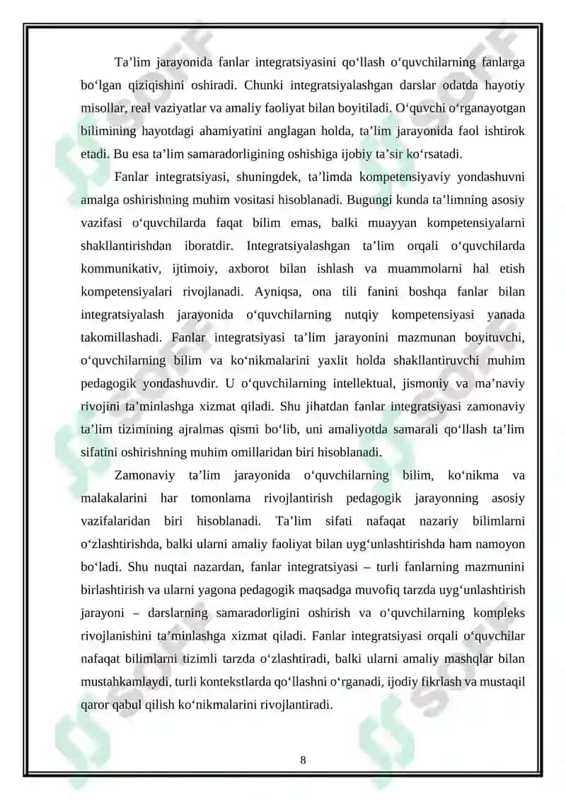 Ona tili darsliklarida jismoniy tarbiyaga oid matnlarning berilishi 8