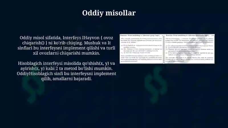 Interfeys usullari 8