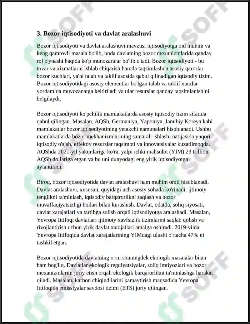 Davlatning iqtisodiyotga aralashuvining tarixi 8