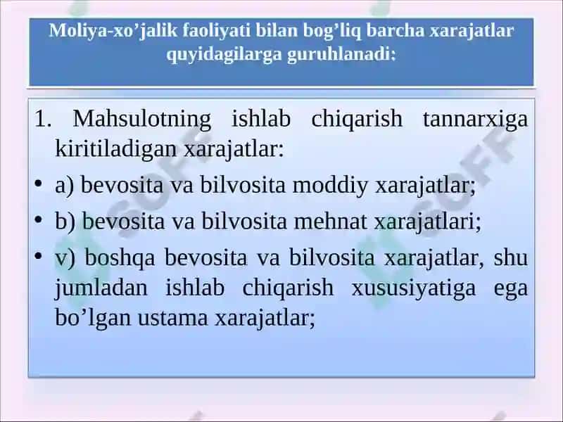 Ishlab chiqarish jarayoni audit 8