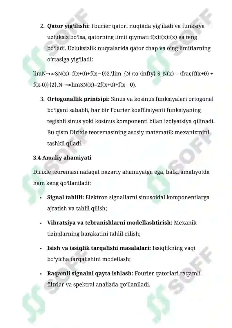 Fourier Qatorlari 8