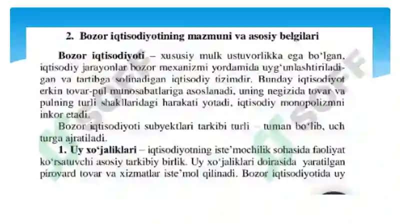 Bozoriqtisodiyotining mazmuni va amali qilishi 8