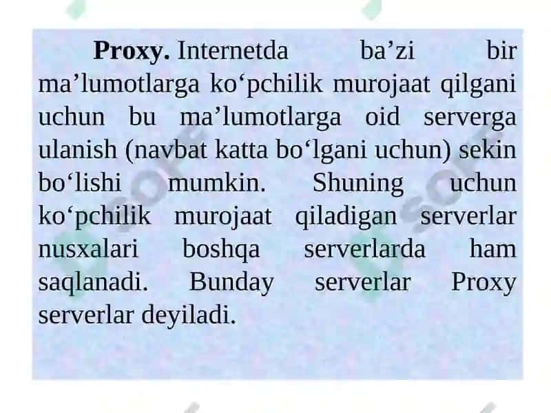 INTERNET TARMOG’I VA DNS XIZMATI 8