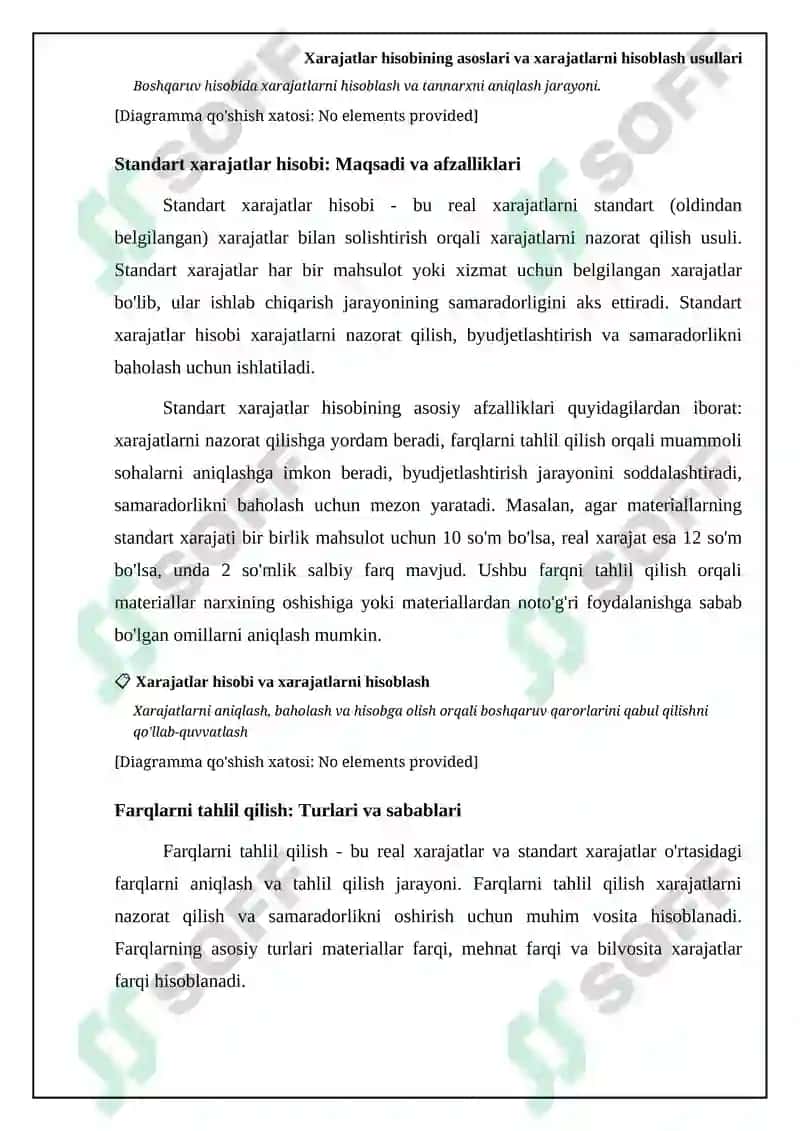 Xarajatlar hisobi va xarajatlarni hisoblash 8