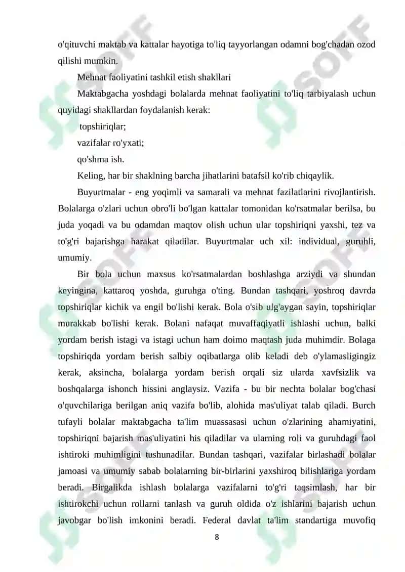 BOLALARNI TABIAT BILAN TANISHTIRISH METODLARI. 8