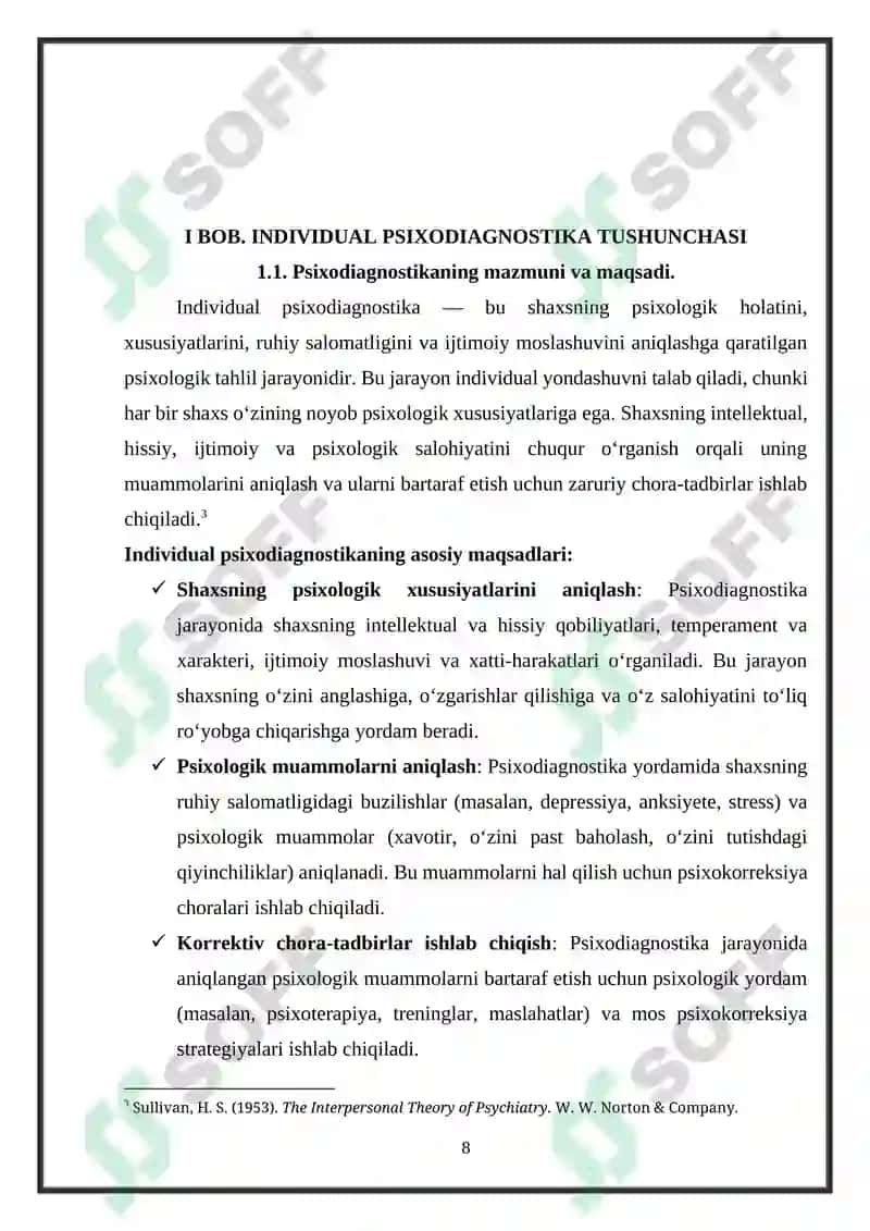 Induvidal pisixadiagnostika pisxakarekksiyaning axamiyati 8