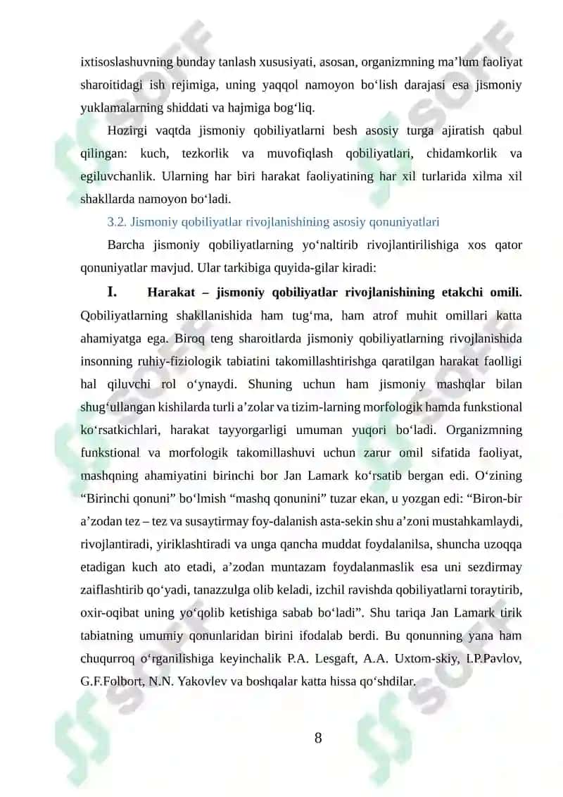 Tezkorlik jismoniy sifatini tarbiyalash 8