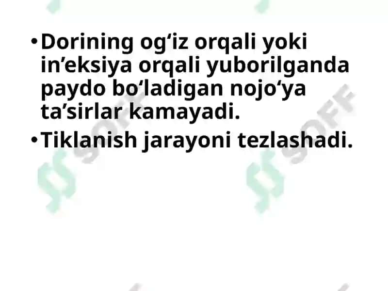 Fizioterapevik muolajalar va dori moddalarini birgalikda qo’llash 8