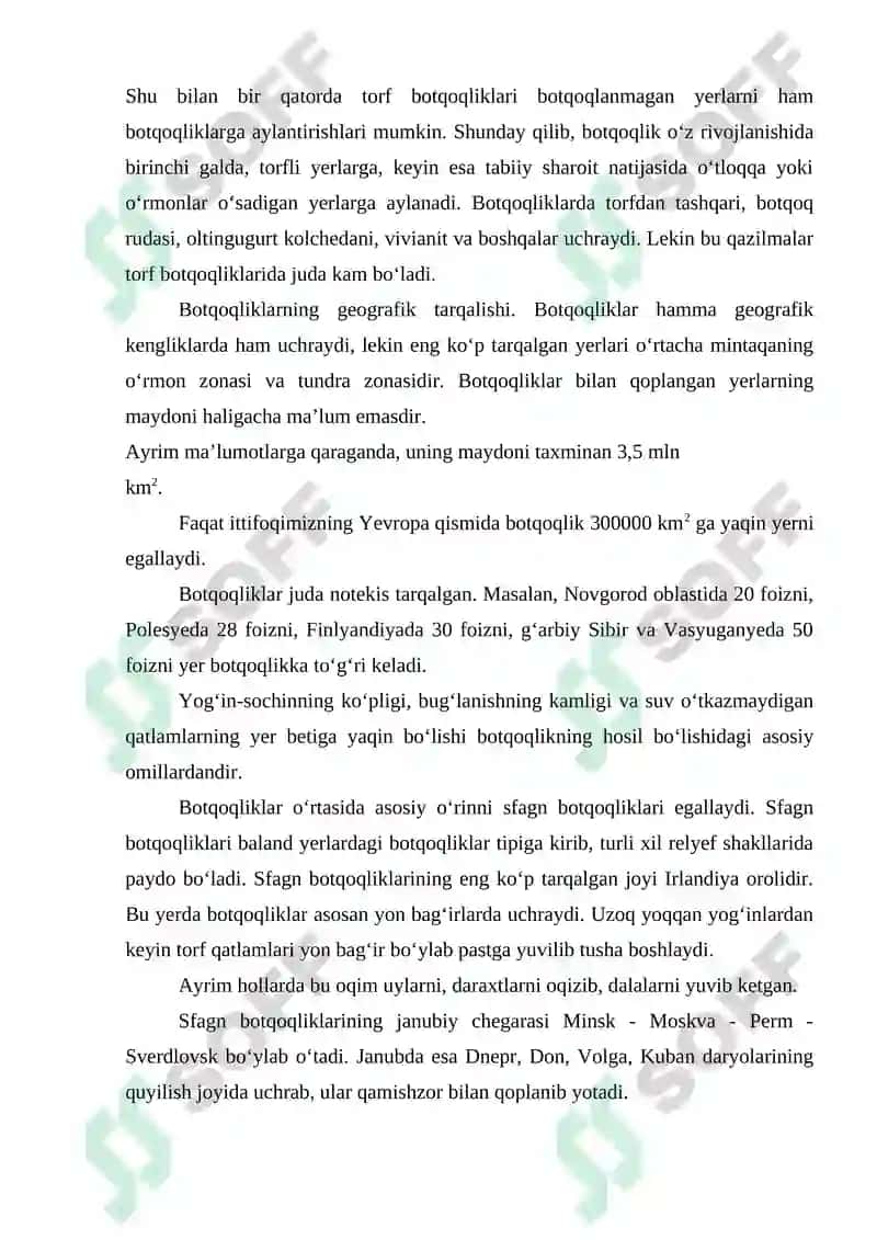 KO‘L VA BOTQOQLIKLARNING GEOLOGIK ISHI 8